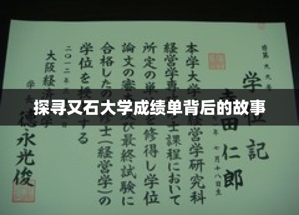 揭秘又石大学成绩单背后的神秘面纱