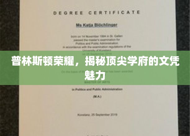 普林斯顿荣耀，揭秘顶尖学府的文凭魅力