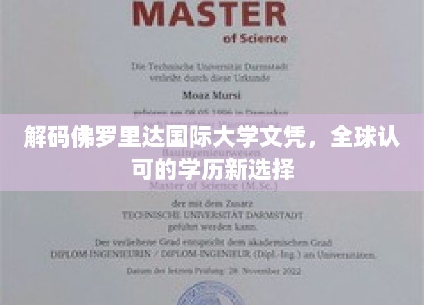 佛罗里达国际大学文凭揭秘，开启国际认可的学历新篇章