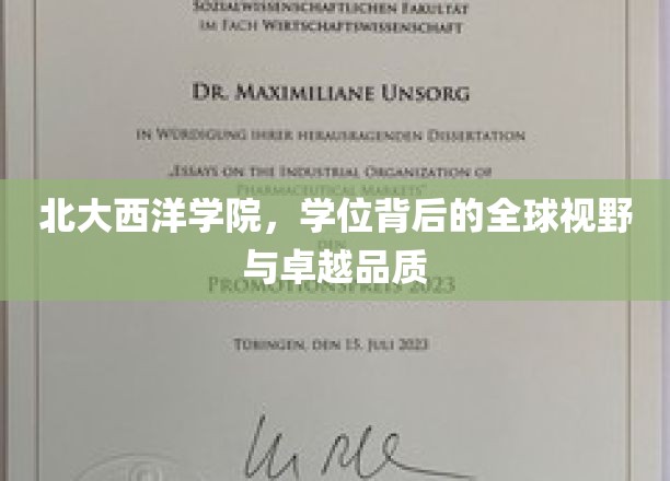北大西洋学院，培养国际精英，学位见证全球视野与卓越风采