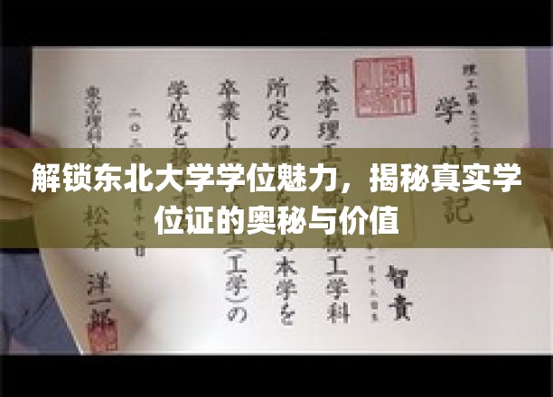 探索东北大学学位魅力，揭开真实学位证的神秘面纱与价值内涵