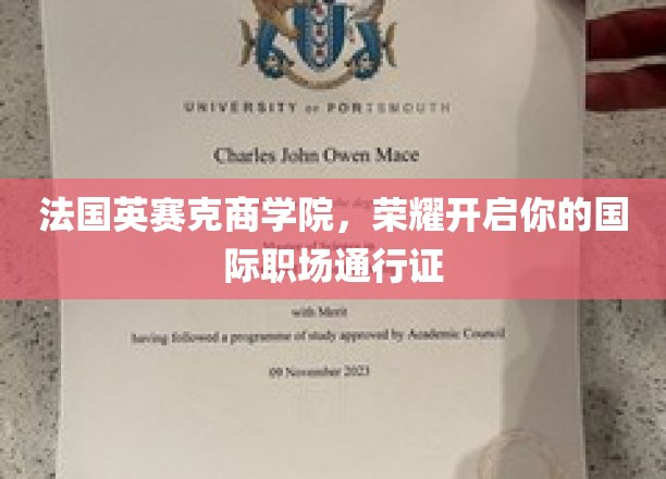 跨越国界，法国英赛克商学院助你开启全球职场之旅