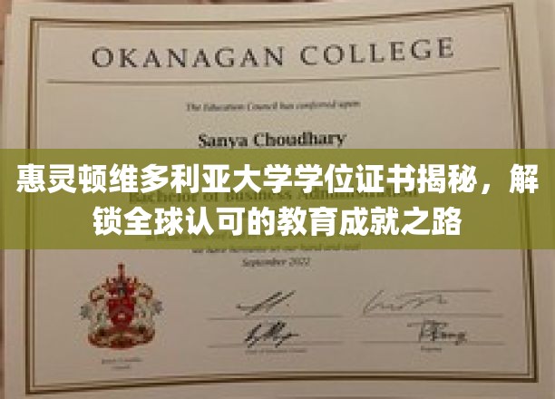 解锁全球通行证，惠灵顿维多利亚大学学位背后的国际认可魅力