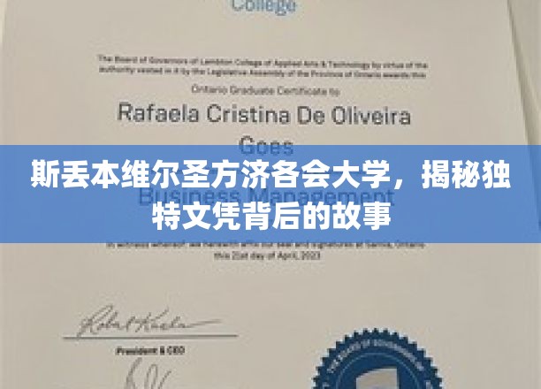 斯丢本维尔圣方济各会大学，揭秘独特文凭背后的故事