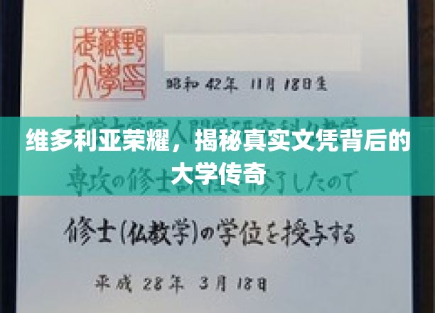 维多利亚荣耀，揭秘真实文凭背后的大学传奇