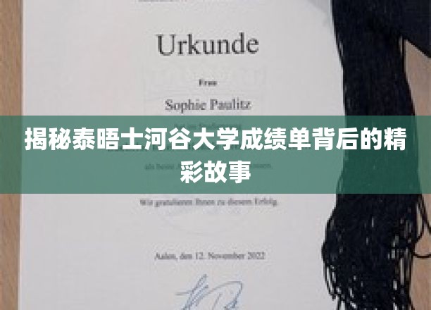 探寻泰晤士河谷大学成绩单背后的神秘面纱