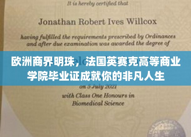 法国精英摇篮，英赛克商学院文凭助你璀璨人生跃升新高度