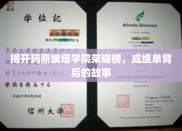玛丽埃塔学院荣耀榜，探秘学霸背后的成长轨迹