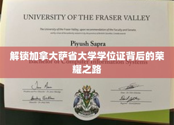 解锁加拿大萨省大学学位证背后的荣耀之路