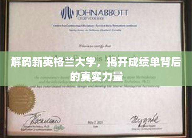 探索新英格兰大学，揭秘成绩单背后的深层奥秘