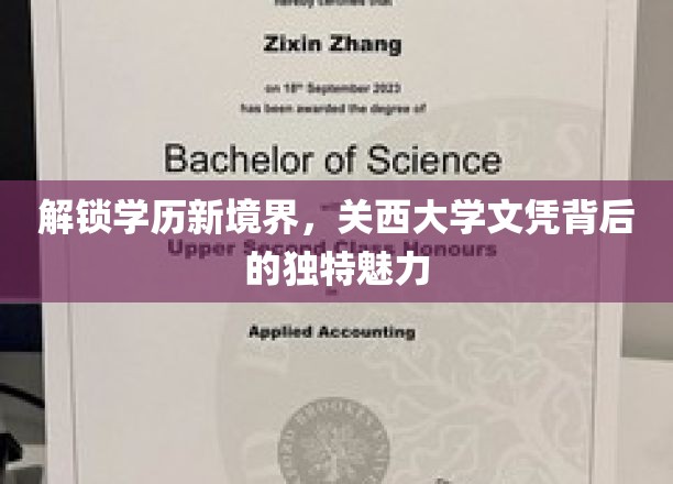 探索关西大学，揭开学历新天地神秘面纱