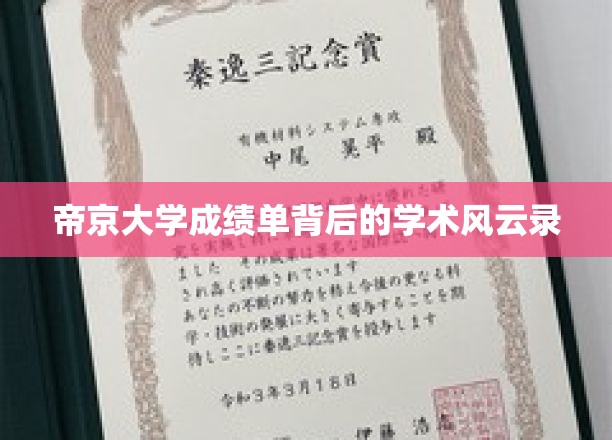 帝京大学成绩单解码，揭秘学术风云背后的真实故事