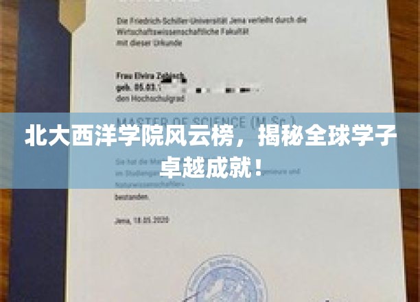 北大西洋学院荣耀榜，全球精英学子风采大揭秘