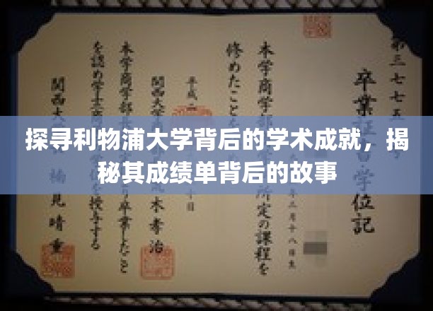 解码利物浦大学，学术荣耀背后的神秘旅程