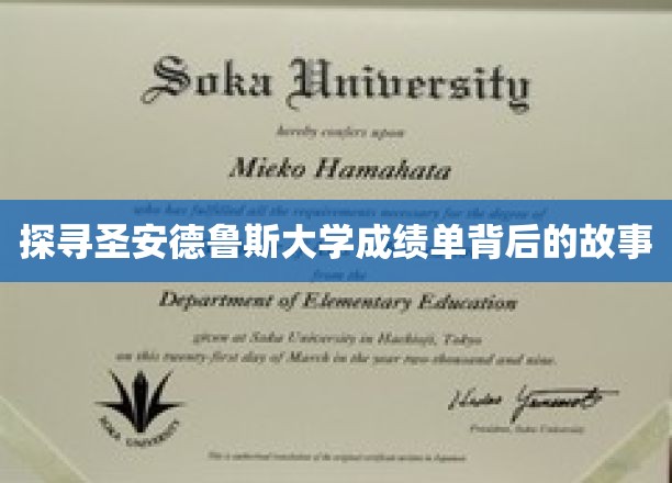 揭开圣安德鲁斯大学成绩单的神秘面纱