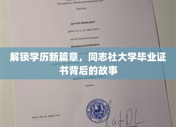 学历新纪元，一纸同志社大学文凭，揭开教育变革的神秘面纱