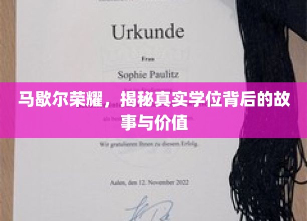 探寻马歇尔荣耀，学位背后的传奇与深远影响