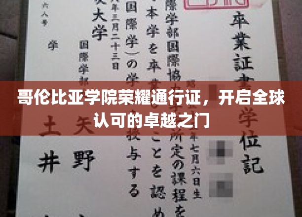哥伦比亚学院通行证，解锁国际精英教育新篇章