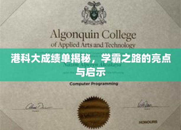 港科大学霸养成记，揭秘顶尖学子的成长轨迹与智慧钥匙