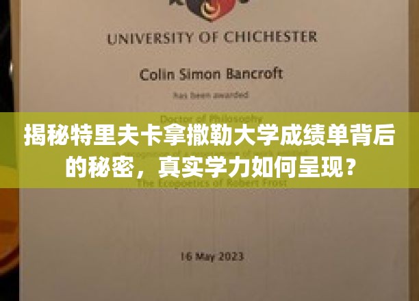 揭秘特里夫卡拿撒勒大学成绩单背后的秘密，真实学力如何呈现？