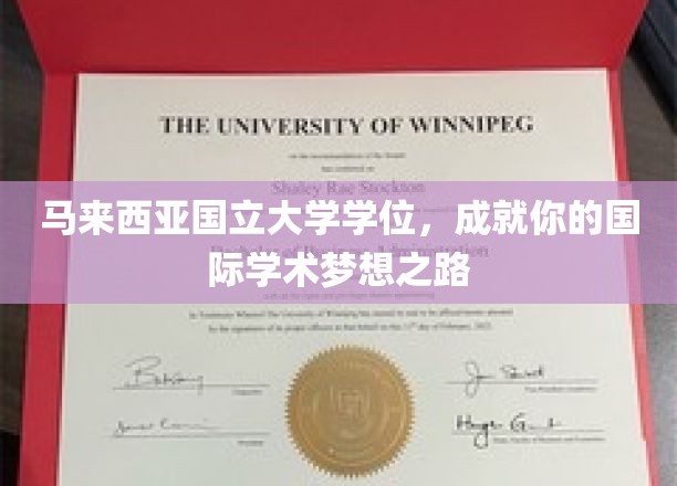 马来国立大学学位，铺就通往世界顶级学术殿堂的璀璨之路