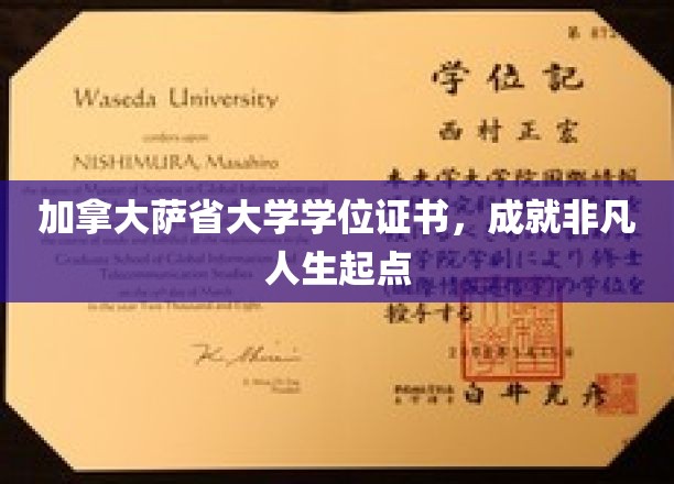解锁未来，加拿大萨省大学学位证书助你攀登人生巅峰