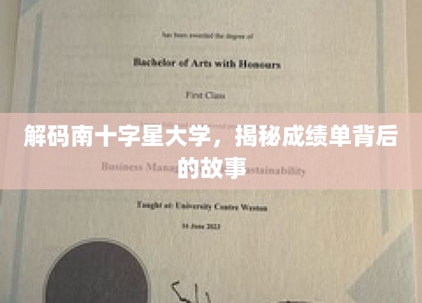 南十字星大学成绩单背后的神秘面纱，探索教育成就的隐藏故事