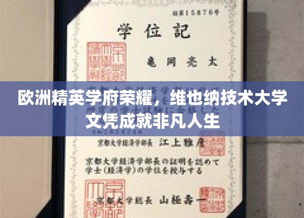维也纳技术大学，成就非凡，欧洲精英学府的荣耀通行证