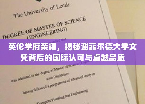探寻谢菲尔德大学，国际认证下的英伦教育传奇