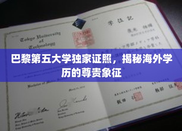 巴黎第五大学独家证照，彰显海外学历的尊贵地位