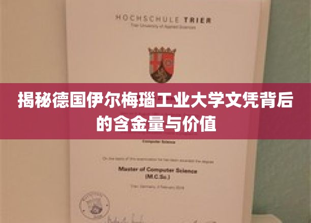 揭秘德国伊尔梅瑙工业大学文凭背后的含金量与价值