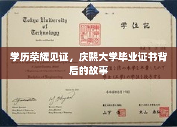 荣耀足迹，庆熙大学文凭背后的不凡历程