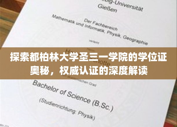 解码都柏林圣三一学位证，权威认证背后的学术传奇