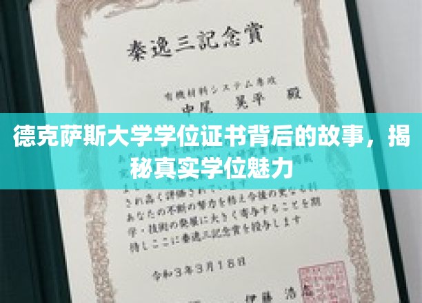 德克萨斯大学学位证书背后的故事，揭秘真实学位魅力