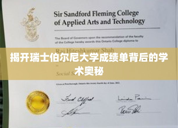 探寻瑞士伯尔尼大学成绩单背后的神秘学术密码