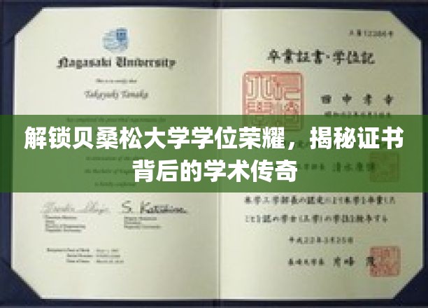 解锁贝桑松大学学位荣耀，揭秘证书背后的学术传奇