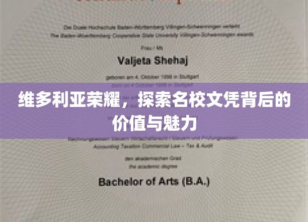 维多利亚荣耀，探索名校文凭背后的价值与魅力