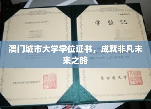 澳门城市大学证书，铺就非凡前程之路