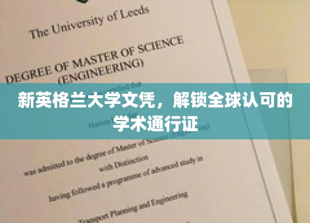 新英格兰大学文凭，开启国际认可的学术之旅