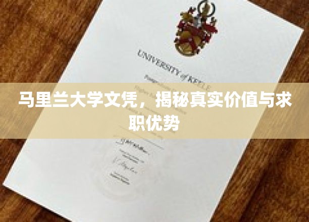 马里兰大学文凭，揭秘真实价值与求职优势
