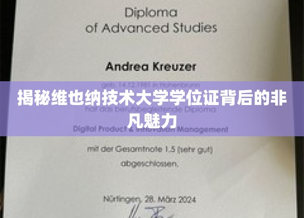 探寻维也纳技术大学学位证的独特魅力与价值