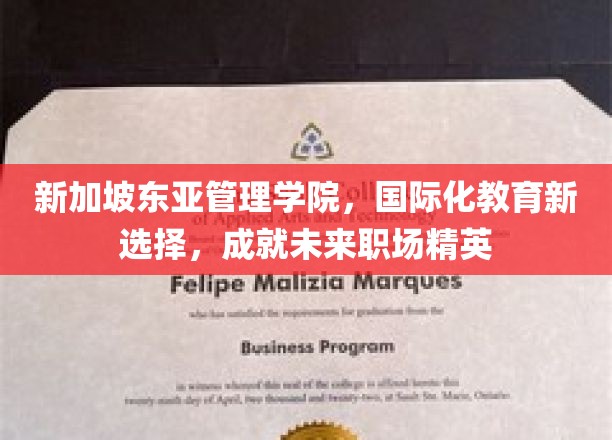 新加坡东亚管理学院，国际化教育新选择，成就未来职场精英