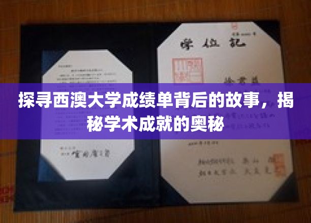 西澳大学成绩单解码，揭秘学子卓越背后的秘密