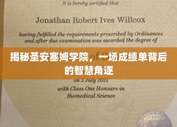 揭秘圣安塞姆学院，一场成绩单背后的智慧角逐