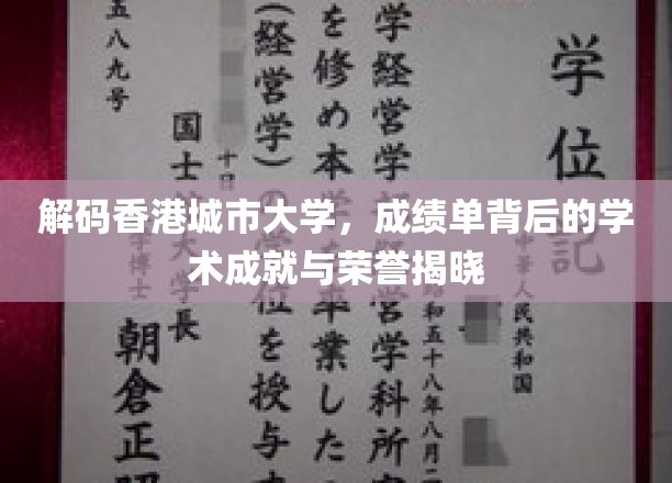 香港城市大学，揭秘辉煌成绩单背后的学术荣耀之路