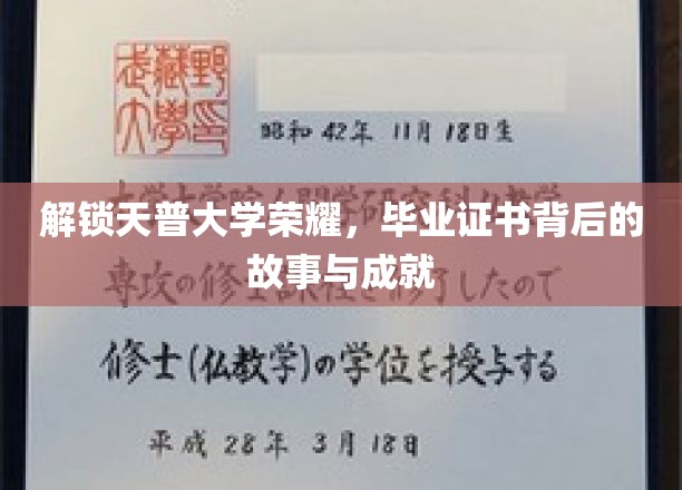 天普荣耀之路，毕业证书背后的传奇与辉煌