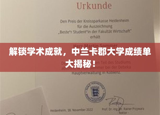 揭秘中兰卡郡大学学术辉煌，成绩单背后的秘密揭晓