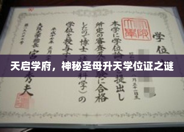 天启学府，神秘圣母升天学位证之谜