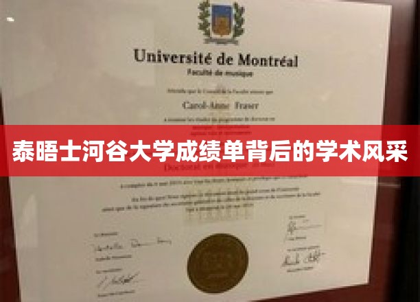 探索泰晤士河谷大学成绩单背后的学术魅力之光