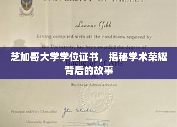 芝加哥大学学位之光，探寻荣耀背后的学术传奇